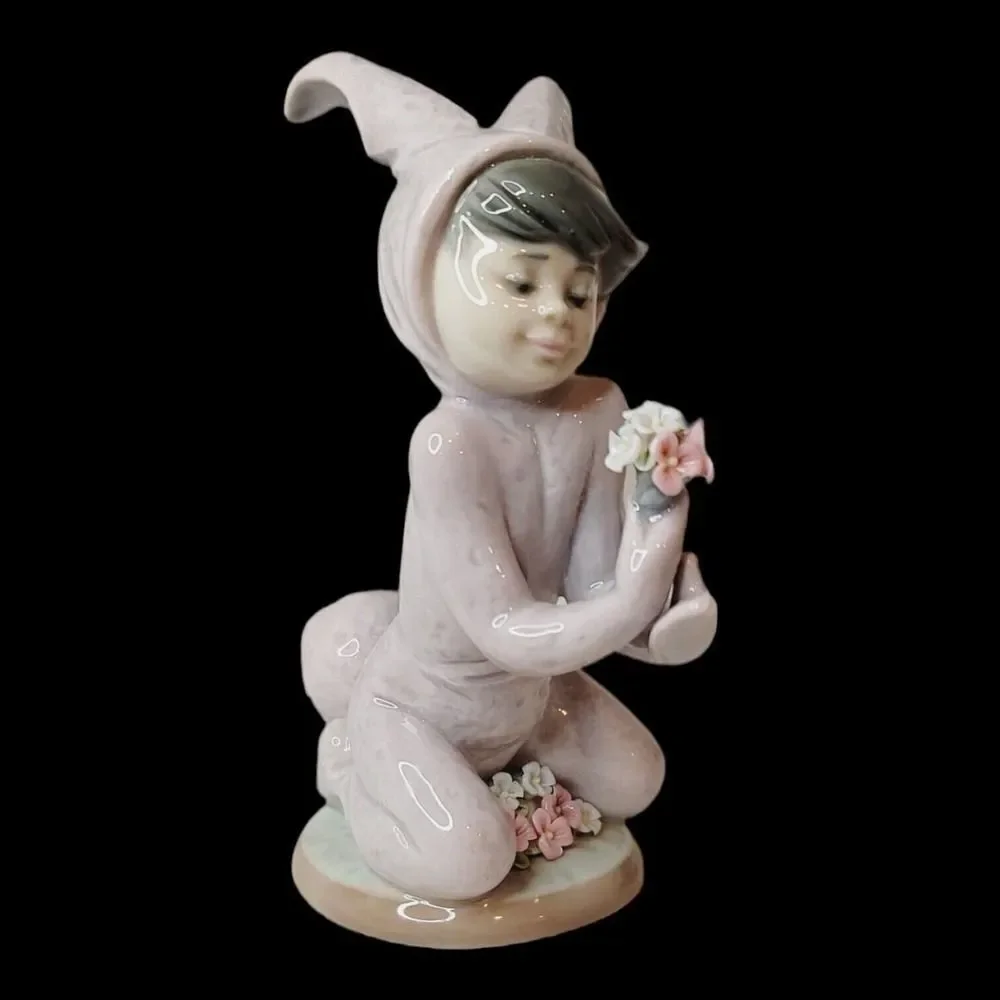 Vintage Lladro In‎ The Meadow Girl in Bunny Rabbit Costume RETIRED Easter READ